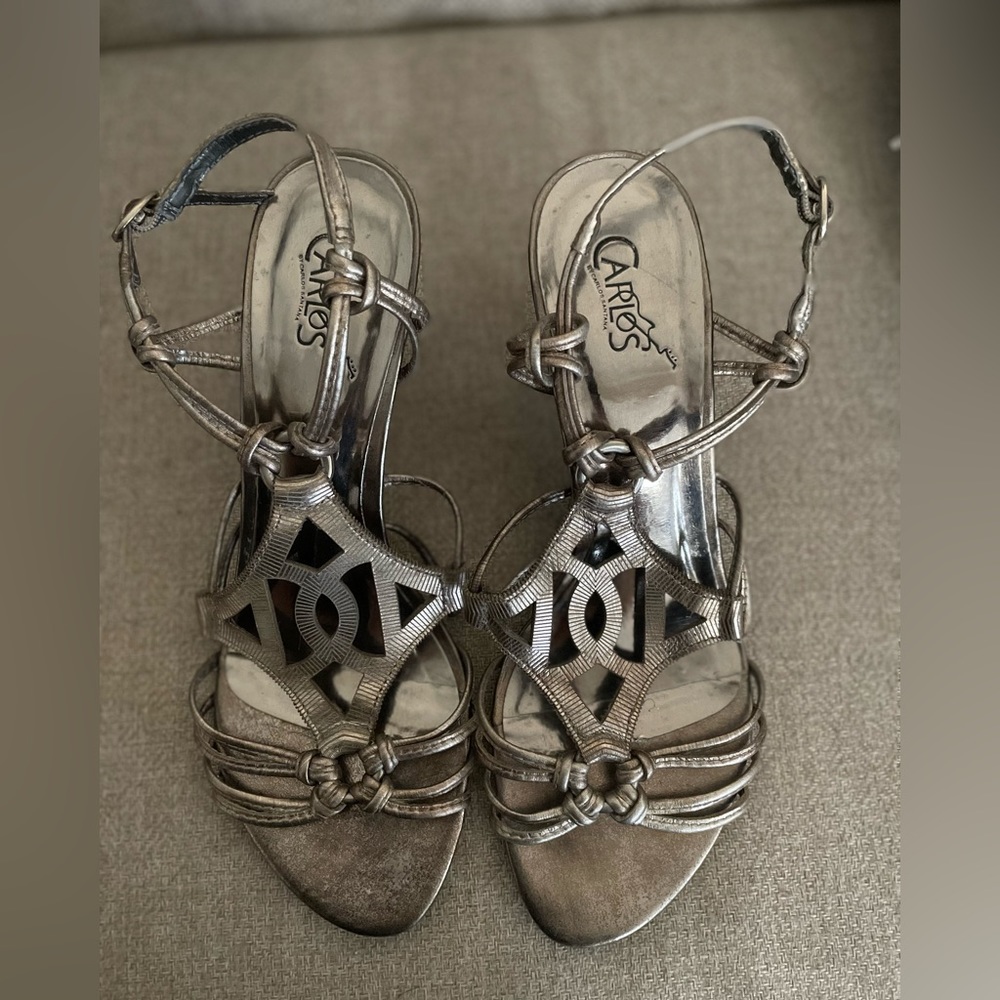 Carlos by Carlos Santana metallic heels. Size 6-1/2.